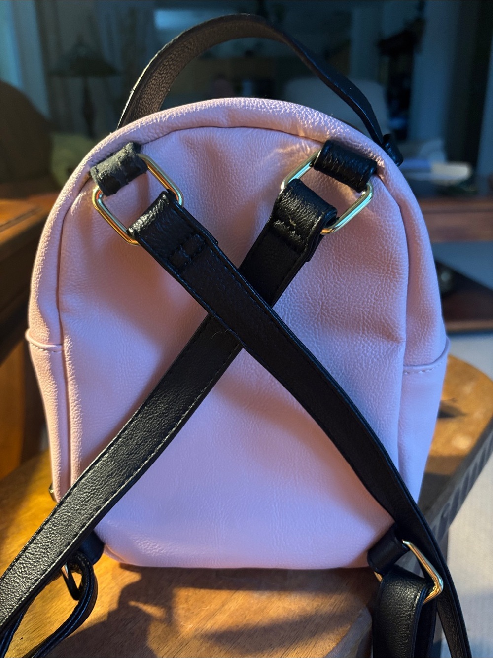 Betsey Johnson Classic Cat Mini Backpack in Blush Pink, Black & Gold - NWOT - Picture 9 of 16